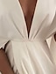 cheap Casual Dresses-Women&#039;s Midi Dress Swing Dress Light Pink Half Sleeve Split Patchwork Solid Color V Neck Spring Summer Party Elegant Casual Batwing Sleeve 2021 Loose S M L