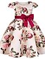 cheap Toddler Girls&#039; Dresses-Adorable Floral Skater Dress for Girls Polyester