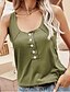 cheap Shoes &amp; Accessories-button sleeveless vest solid color casual shirt