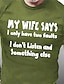 cheap Men&#039;s Tees &amp; Tank Tops-Father&#039;s Day papa shirts My Wife Says Only Have Two Faults Don&#039;t Listen And Something Else Funny Men&#039;s 100% Cotton Graphic T Shirt Summer Graphic Letter 5 Things You Should Know About Wine Tee