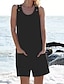 billige Jumpsuits &amp; Rompers-forår sommer smuk dame jumpsuit sommer dame knap jumpsuit i bomuld hørrem med knap