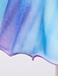 preiswerte Kleider für Mädchen-Kinder Baby Wenig Mädchen Kleid Kleine Meerjungfrau Karikatur Geometrisch Schleife Purpur Knielang Ärmellos nette Art Süß Kleider Kindertag Schlank