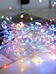 preiswerte LED Lichterketten-2m Lichterkette 100 LEDs 1 Stück Warmes Weiß Valentinstag Weihnachten Party Dekorativ Weihnachtshochzeitsdekoration Batterien angetrieben
