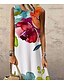 cheap Super Sale-Women&#039;s Long Dress Maxi Dress Casual Dress Shift Dress Rainbow Floral Sleeveless Summer Spring Fall Print Fashion Crew Neck 2023 S M L XL XXL 3XL