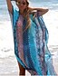 billige strandkjoler-Dame Normal Badetøj Opdækning Strandkjole badedragt Overdimensionerede Trykt mønster Aktiv Fest Badedragter