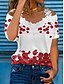 abordables Shoes &amp; Accessories-Femme Chemisier T-shirt Epaules Dénudées Dentelle du quotidien Fleur Tee-shirt Epaules Dénudées Eté Standard Blanche