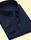 cheap Men&#039;s Shirts-Men&#039;s Shirt Dress Shirt Collar Square Neck Solid Colored Black Gray Purple Navy Blue Light Blue Long Sleeve Party Daily Slim Tops Basic Business / Work