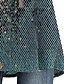 billige T-shirts-Dame T skjorte Tunika Rød Blå Grafisk Geometrisk Trykt mønster Kortermet Avslappet Daglig Helg Tunikaer Grunnleggende Bohem Rund hals Normal Bohem Tema
