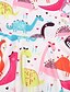 abordables Robes pour Filles-Robe Fille Enfants Robe Patineuse Petit Animal Dinosaure Arc-en-ciel Polyester Sans Manches Le style mignon Robes Eté 3-10 ans