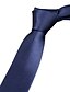 baratos Acessórios Masculinos-gravata de trabalho/festa masculina - gravata de cor pura de cor sólida gravatas de ocasião formal negócios 1 pc gravatas
