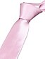 baratos Acessórios Masculinos-gravata de trabalho/festa masculina - gravata de cor pura de cor sólida gravatas de ocasião formal negócios 1 pc gravatas