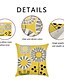 abordables Bottoms-1 PC Cobertor de Cojín Lino Artificial, Casual Floral Geométrico Modern Cuadrado Tradicional Clásico
