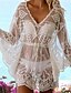 cheap Cover-Ups-Women&#039;s Swimwear Cover Up Normal Swimsuit Modest Swimwear Solid Colored White Black Bathing Suits