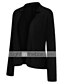 abordables Blazers Femme-blazer Couleur unie Travail L&#039;autume Printemps Court Manteau Manches Longues Casual Veste Blanche / du quotidien