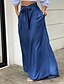 cheap Pants-Women&#039;s Culottes Wide Leg Chinos Full Length Denim Side Pockets Wide Leg Micro-elastic Mid Waist Fashion Party Casual Black Blue S M Summer Spring &amp; Fall