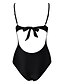 cheap One-Pieces-Elegant Monokini Swimsuit with Mesh Tummy Control