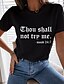 cheap T-Shirts-Women&#039;s T shirt Tee Funny Tee Shirt Black White Yellow Print Text Casual Weekend Short Sleeve Round Neck Basic Cotton Regular Funny Painting S