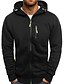 cheap Best Sellers-men&#039;s zipper hooded lightwear softshell jacket casual pullover hoodie outerwear with pocket windbreaker,black,tagsize 3xl=ussize xl