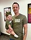 cheap Family Look Sets-Dad and Daughter T shirt Tops Street Letter Print Army Green Short Sleeve 3D Print Active Matching Outfits / Spring / Summer / Casual