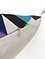 billige Putetrekk-sett med 6 bomull / faux lin putetrekk, stripete linjer / bølger geometic abstrakt kastepute utendørs pute for sofa sofa seng stol