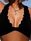 cheap Bikini-Chic Plus Size Women&#039;s Black Backless Bikini