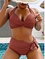 cheap Bikini-Women&#039;s High Waisted Brown Sexy Bikini 2 Piece Swimwear
