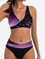 cheap Bikini-Stylish Women&#039;s V Wire Bikini with Leaf Print