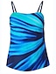 cheap Tankini-Women&#039;s Navy Blue 2 Piece Tankini Swimwear for Beach Vacation