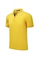billige Polos-Herre Golf skjorte Tennis skjorte Helfarge Krage Kneppet krage Seremoni Formell Topper Safir Hvit Svart / Sommer