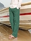 cheap Pants-Fashion Hawaiian Men&#039;s Summer Linen Cotton Pants