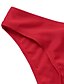 economico Bikinis-Per donna Bikini Costume da bagno Sostegno e protezioni Giallo Fucsia Verde Nero Rosso Costumi da bagno Costumi da bagno / Imbottito