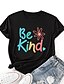 cheap T-Shirts-Women&#039;s T shirt Tee Letter Casual Daily Short Sleeve T shirt Tee Round Neck Print Basic Essential Black Purple Yellow S