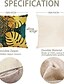 abordables Almohadas-4.0 PC Cobertor de Cojín Lino Artificial, Sencillo Clásico Floral Cremallera Cuadrado Tradicional Clásico