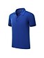 billige Polos-Herre Golf skjorte Tennis skjorte Helfarge Krage Kneppet krage Seremoni Formell Topper Safir Hvit Svart / Sommer