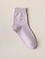 preiswerte Damenmode-Damen Socken Socken Mittel Alltag Hellgelb