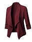 cheap Blazers-Women&#039;s Blazer Basic Work Casual St. Patrick&#039;s Day Office Office / Career WorkWear Outdoor Coat Regular Terylene Navy Wine Red Green Fall Spring Summer V Neck Slim S M L XL 2XL 3XL / Solid Color