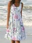 cheap Casual Dresses-Spring Summer Women&#039;s Floral Midi Sundress
