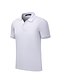baratos Polos-Homens Camisa de golfe Camisa de tênis Côr Sólida Colarinho Colarinho Com Botões Cerimônia Formal Blusas Safira Branco Preto / Verão