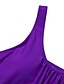 cheap Tankini-Women&#039;s Tankini 2 Piece Swimsuit Slim Solid Color Blue Purple Green Black Swimwear Padded Vest Strap Bathing Suits New Casual Sexy / Padded Bras