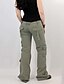 abordables Pants-Femme Culottes Pantalon Mélange de Coton Mode Taille médiale Casual Toute la longueur Micro-élastique Plein Confort Gris S