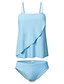 cheap Tankini-Plus Size Women&#039;s Backless Tankini Swimwear