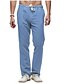 cheap Pants-Men&#039;s Casual Straight Pants Trousers Pants Causal Athleisure Cotton Plain White Black khaki Royal Blue M L XL 2XL 3XL / Spring / Summer