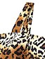 cheap Tankini-Women&#039;s Swimwear Tankini 2 Piece Normal Swimsuit Rainbow Leopard Modest Swimwear Open Back Printing Brown Strap Camisole Bathing Suits Vacation Fashion New / Modern / Padded Bras