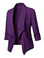 preiswerte Damen Blazer-Damen Blazer Grundlegend Büro Casual St. Patricks Day B¨¹ro Büro / Geschäftlich Arbeitskleidung Outdoor Mantel Standard Terylen Marineblau Weinrot Grün Herbst Frühling Sommer V Ausschnitt Schlank S M