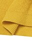 baratos Sweaters &amp; Cardigans-Mulheres Pulôver suéter Estriado Robusto Decote Canoa Tricotar Tricotado Outono Inverno Casa Diário Manga Longa Básico Casual Côr Sólida Preto Amarelo Azul S M L