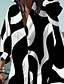 abordables Robes Décontracté-Femme Robe chemise Robe casual Robe Droite Bloc de couleur Col de Chemise Robe mi-longue Classique du quotidien manche longue Eté Printemps