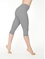 abordables Leggings pour Femme-Femme Casual Sportif Taille elastique Leggings short capri Short à fesses froissées Mollet Pantalon Elastique du quotidien Yoga Mélange de Coton Taille haute Poids Léger Des sports Mince Vert-de-gris