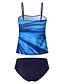 cheap Tankini-Women&#039;s Navy Blue 2 Piece Tankini Swimwear for Beach Vacation