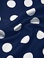 abordables Una pieza-Mujer Bañadores Una pieza Monokini Trajes de baño Normal Traje de baño A Lunares Control de barriga Cintura alta Azul Marino Acolchado Trajes de baño Vacaciones Sensual Deportes / nuevo