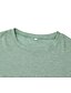 preiswerte T-shirts-Damen T Shirt Grün Purpur Rosa Tasche Glatt Täglich Wochenende Langarm Rundhalsausschnitt Basic Standard S